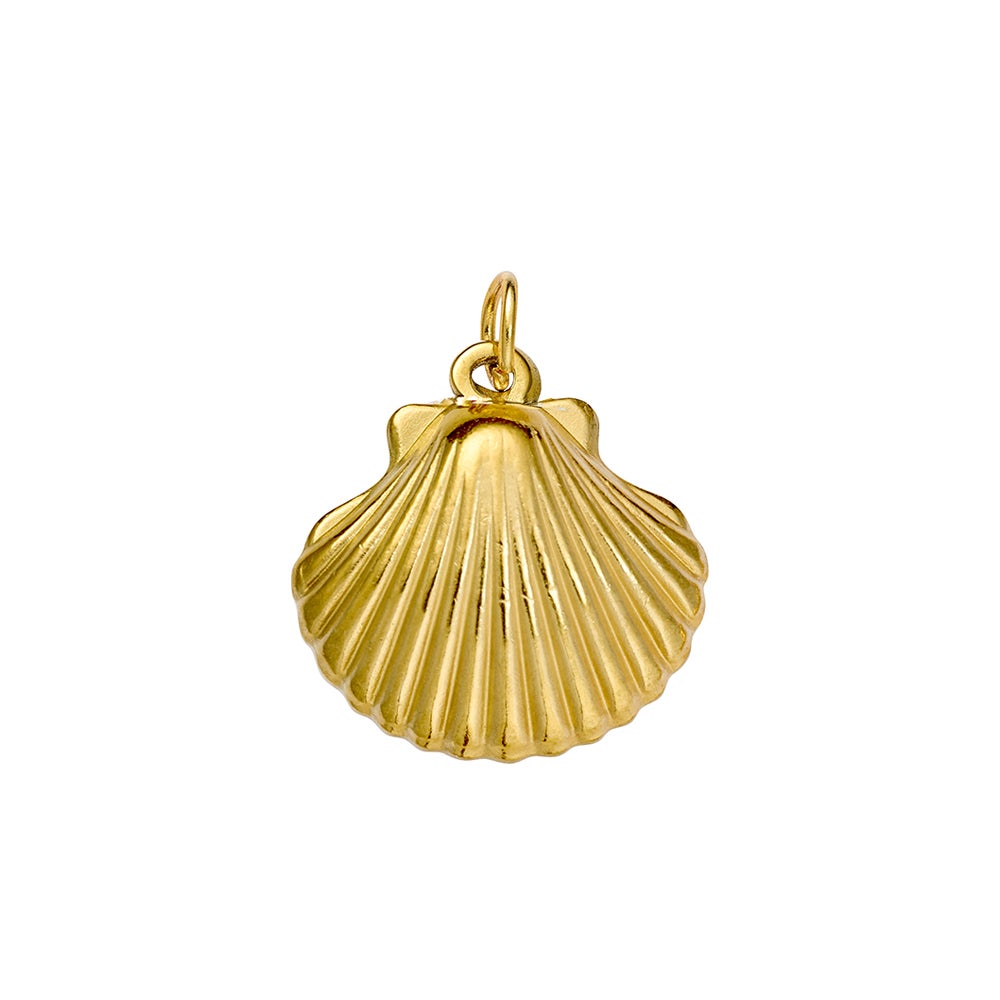 Gold Clam Shell Charm | Oak & Haven